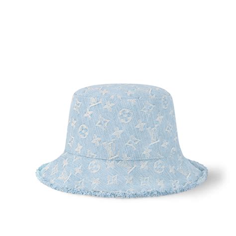 Monogram Denim Bucket Hat S00 .